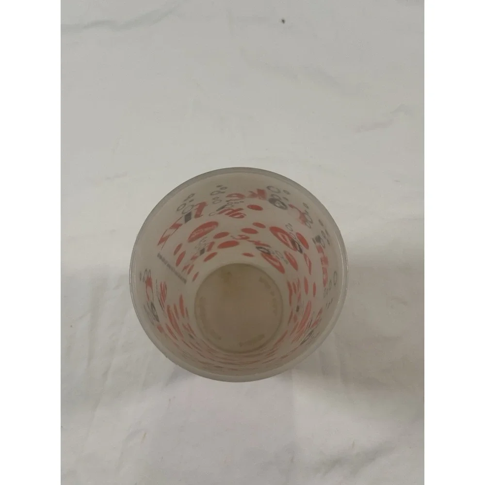 Vintage Coca-Cola Fizz Pop‎ Frosted Plastic Tumbler Cup Made In U.S.A.